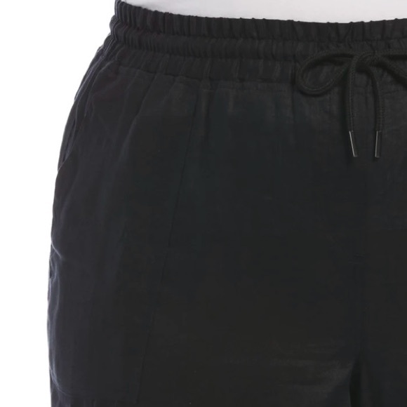 Rafaella Black Linen drawstring Jogger 3x - Picture 3 of 4